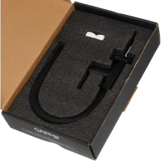 Смеситель для кухни Gappo G1052-96 с гибким изливом чёрный